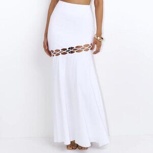 Runaway Lani Maxi Skirt White